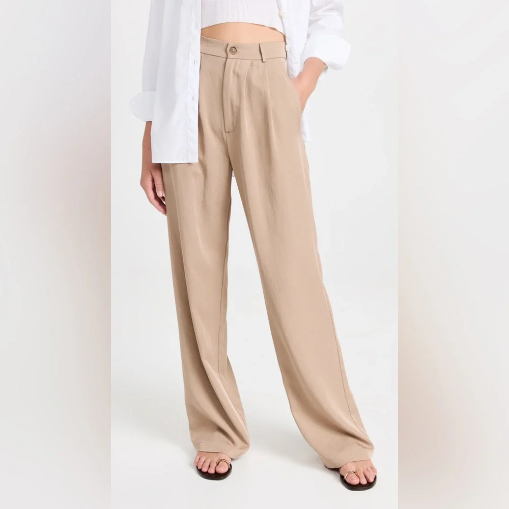 Reformation Mason Pant in Khaki Size 4 - Picture 1 of 8